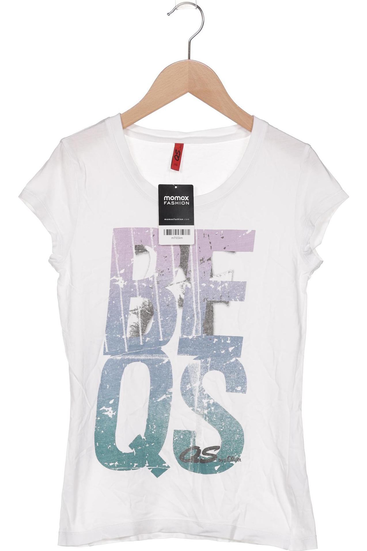 QS by s.Oliver Damen T-Shirt, weiß, Gr. 34 von QS by s.Oliver