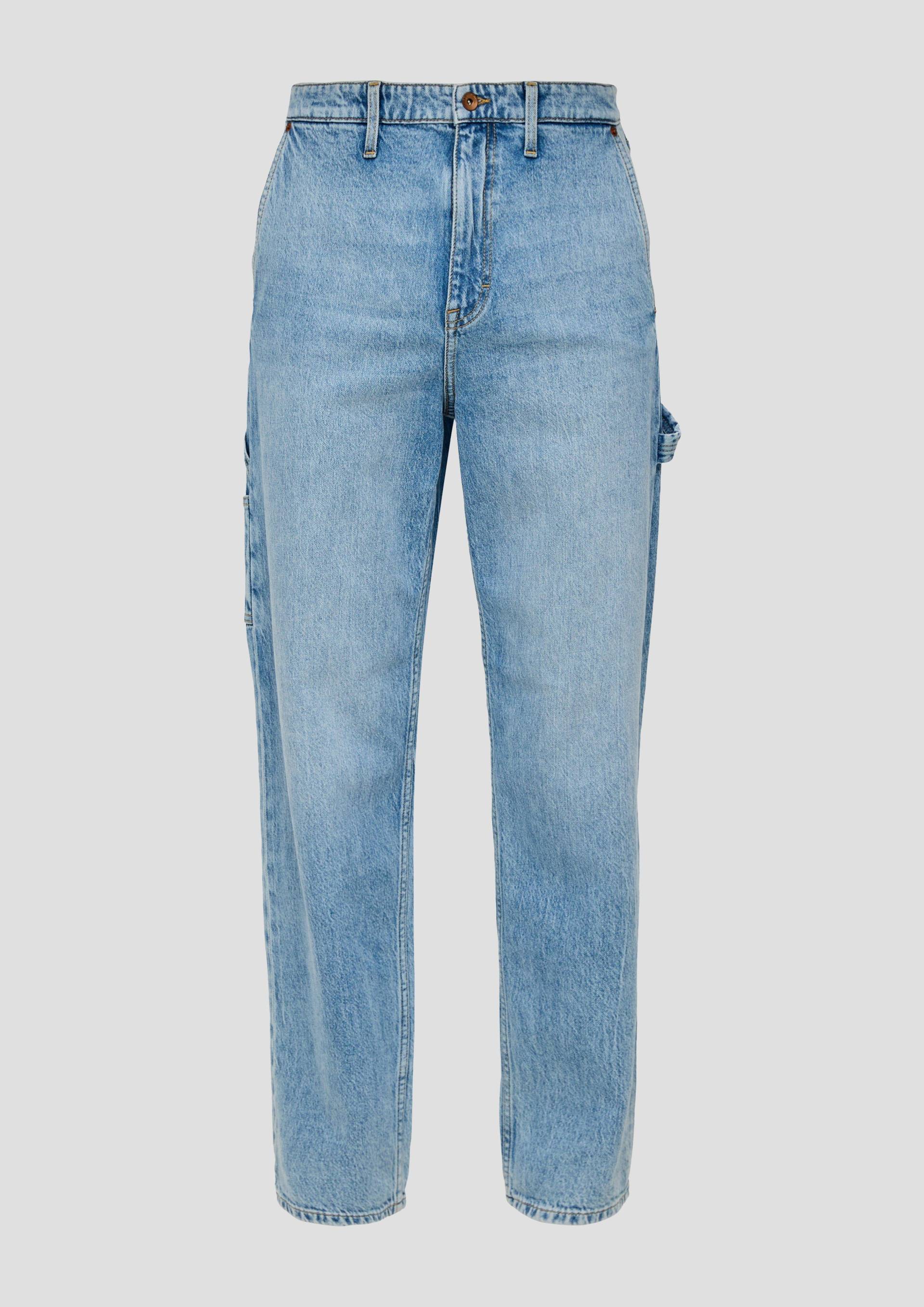 QS - Jeans / Loose Fit / Mid Rise / Straight Leg, Herren, blau von QS