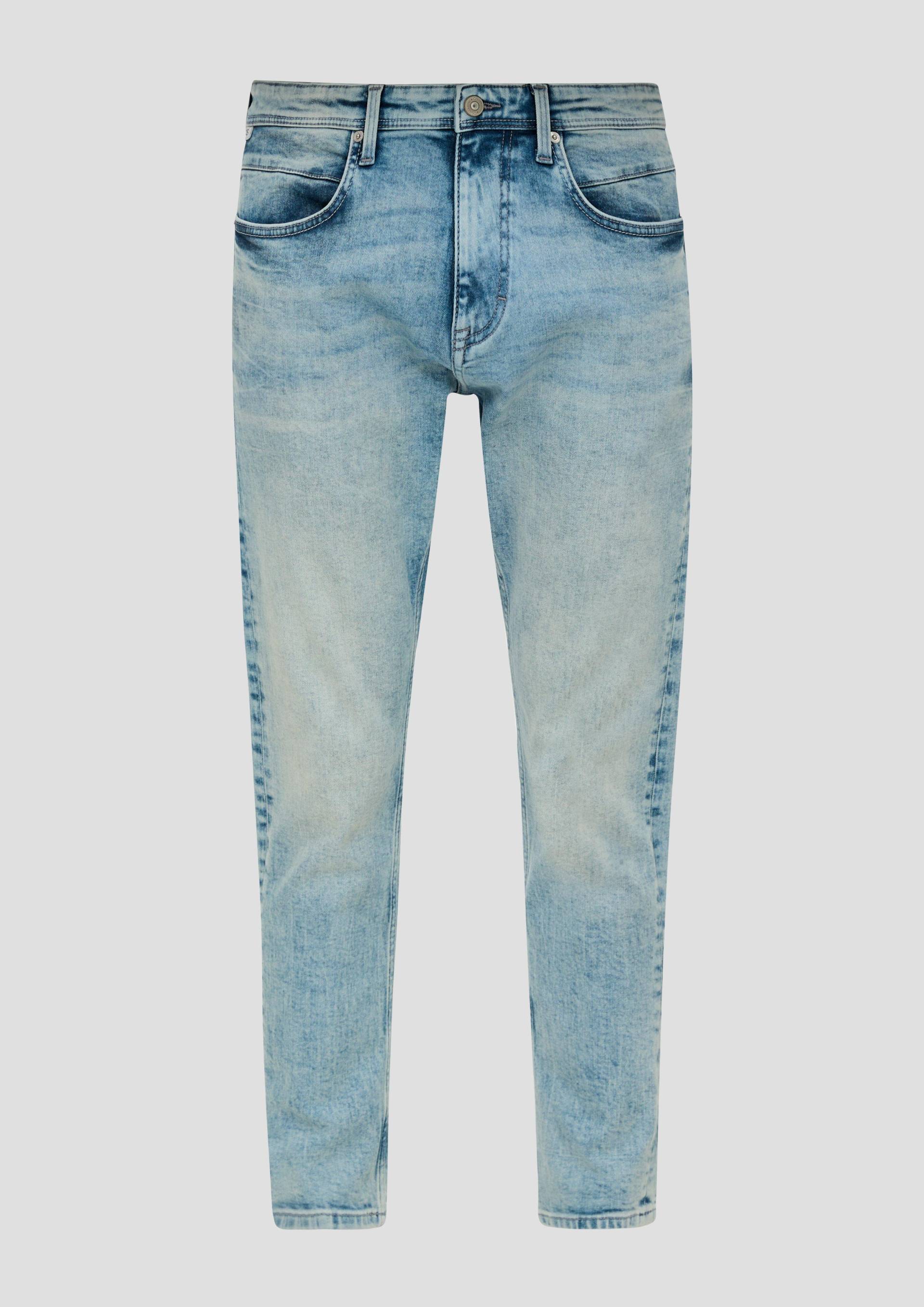 QS - Jeans Rick / Slim Fit / Mid Rise / Slim Leg, Herren, blau von QS