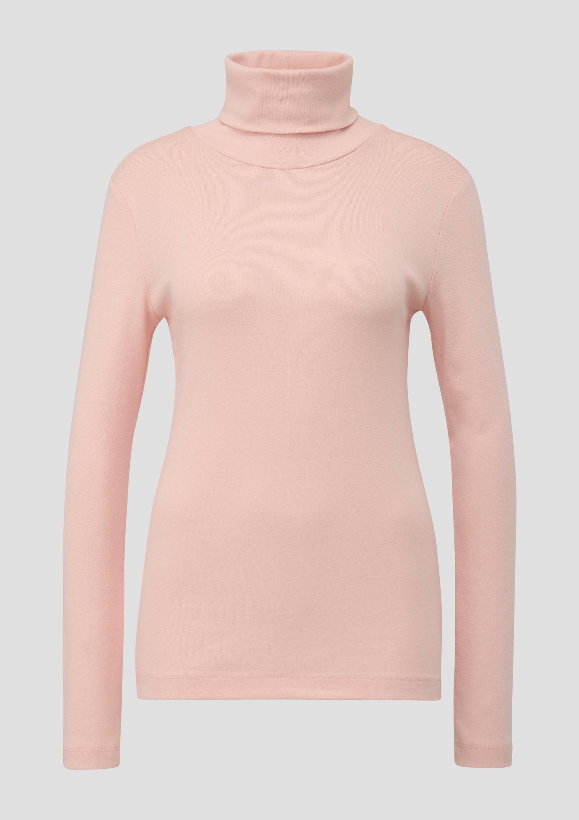 QS - Longsleeve im Slim Fit, Damen, Orange von QS