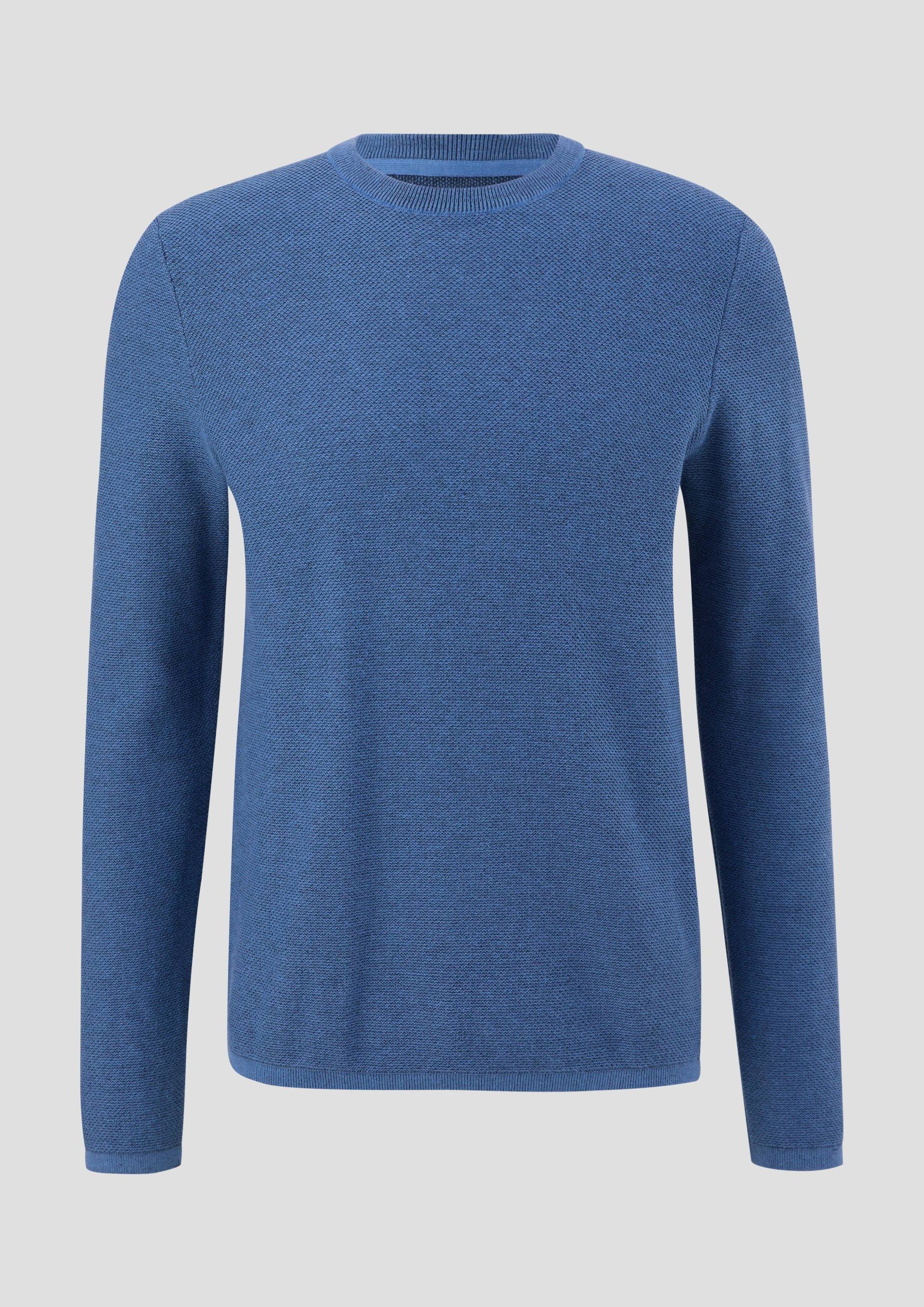 QS - Pullover aus Baumwolle, Herren, blau von QS