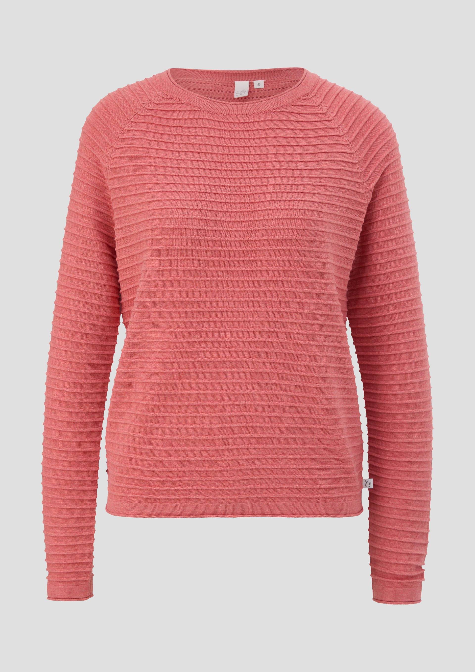 QS - Pullover aus Viskosemix, Damen, Orange von QS