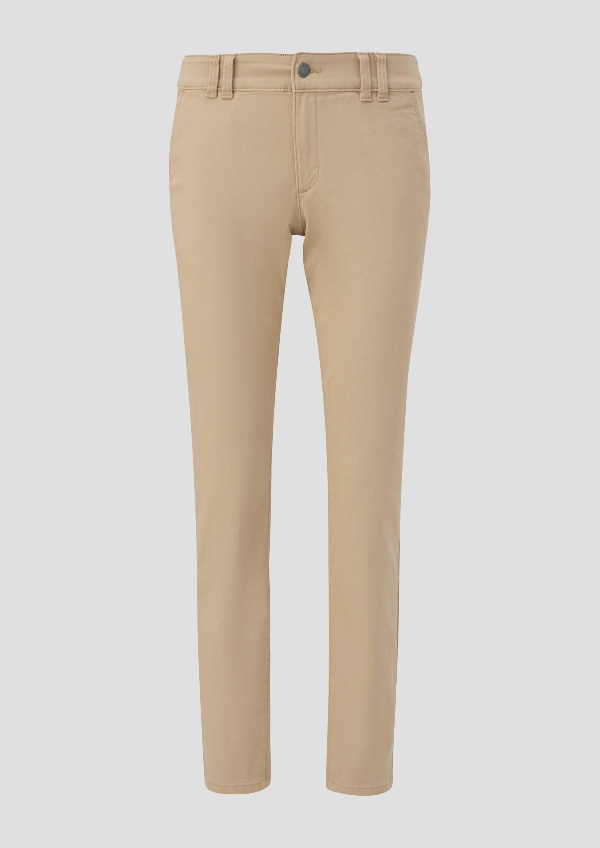 QS - Regular: Chino aus Twill, Damen, Beige von QS