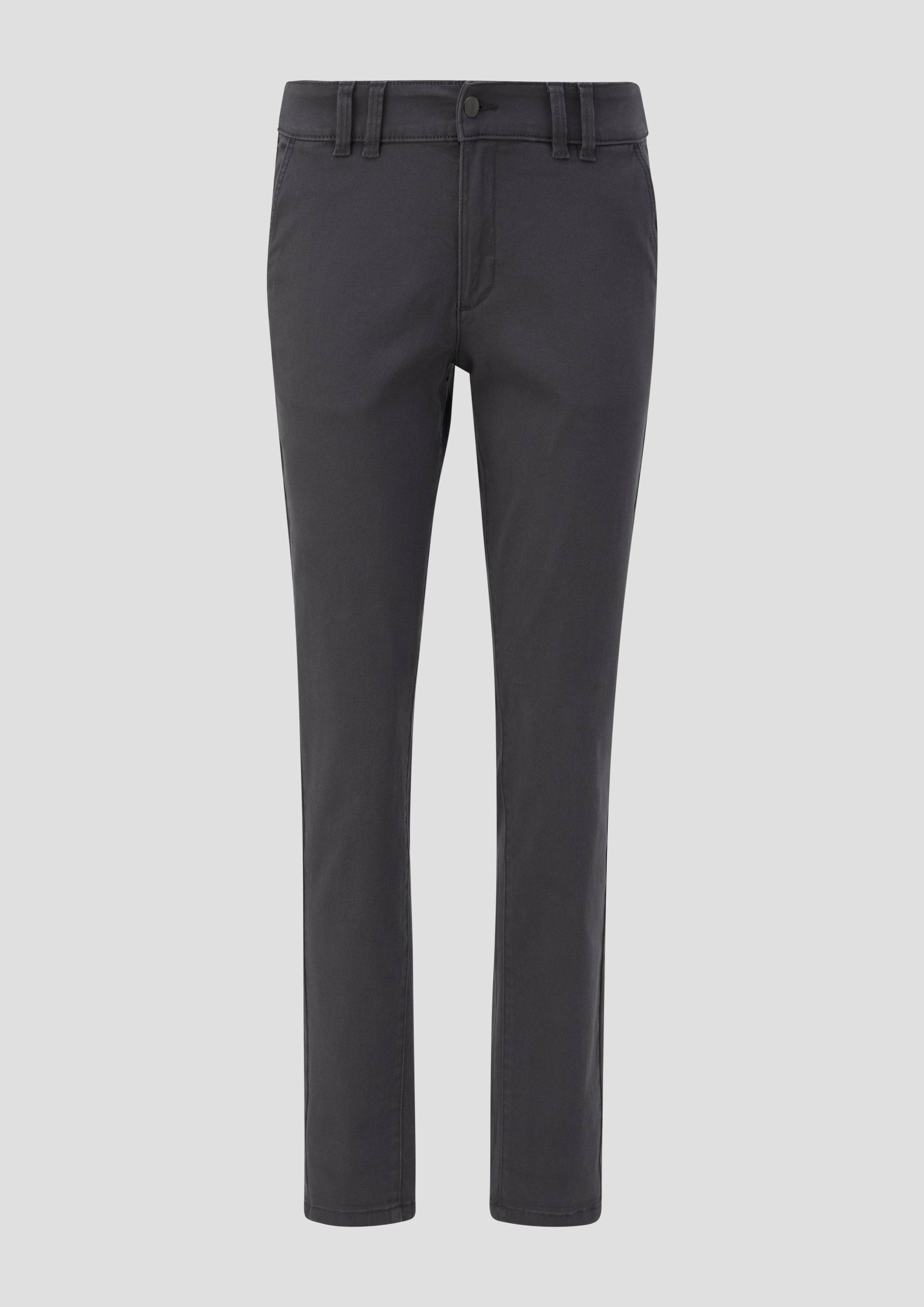 QS - Regular: Chino aus Twill, Damen, grau von QS