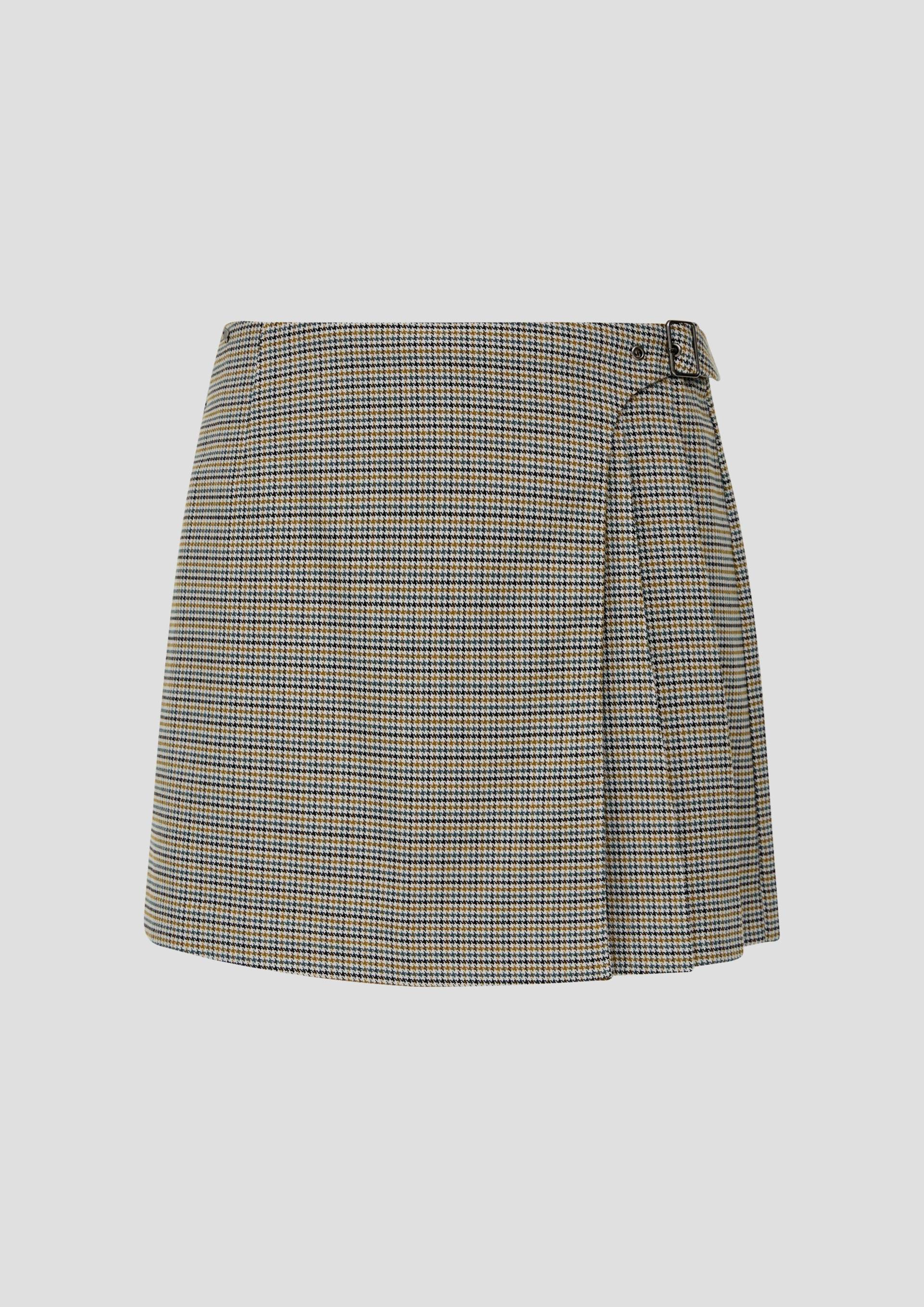 QS - Skort in Wickel-Optik, Damen, creme von QS