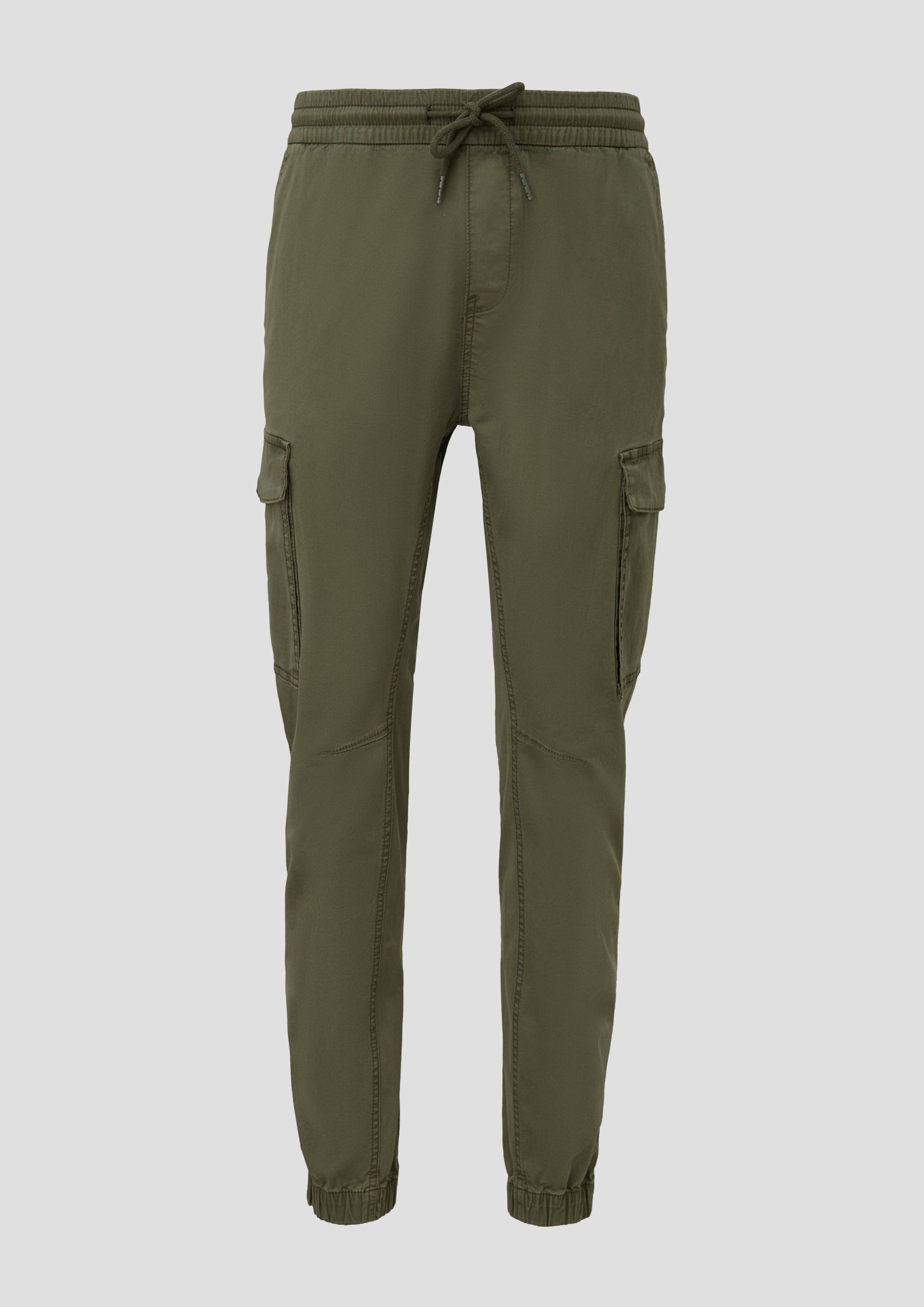 QS - Slim Fit: Cargohose, Herren, Grün von QS