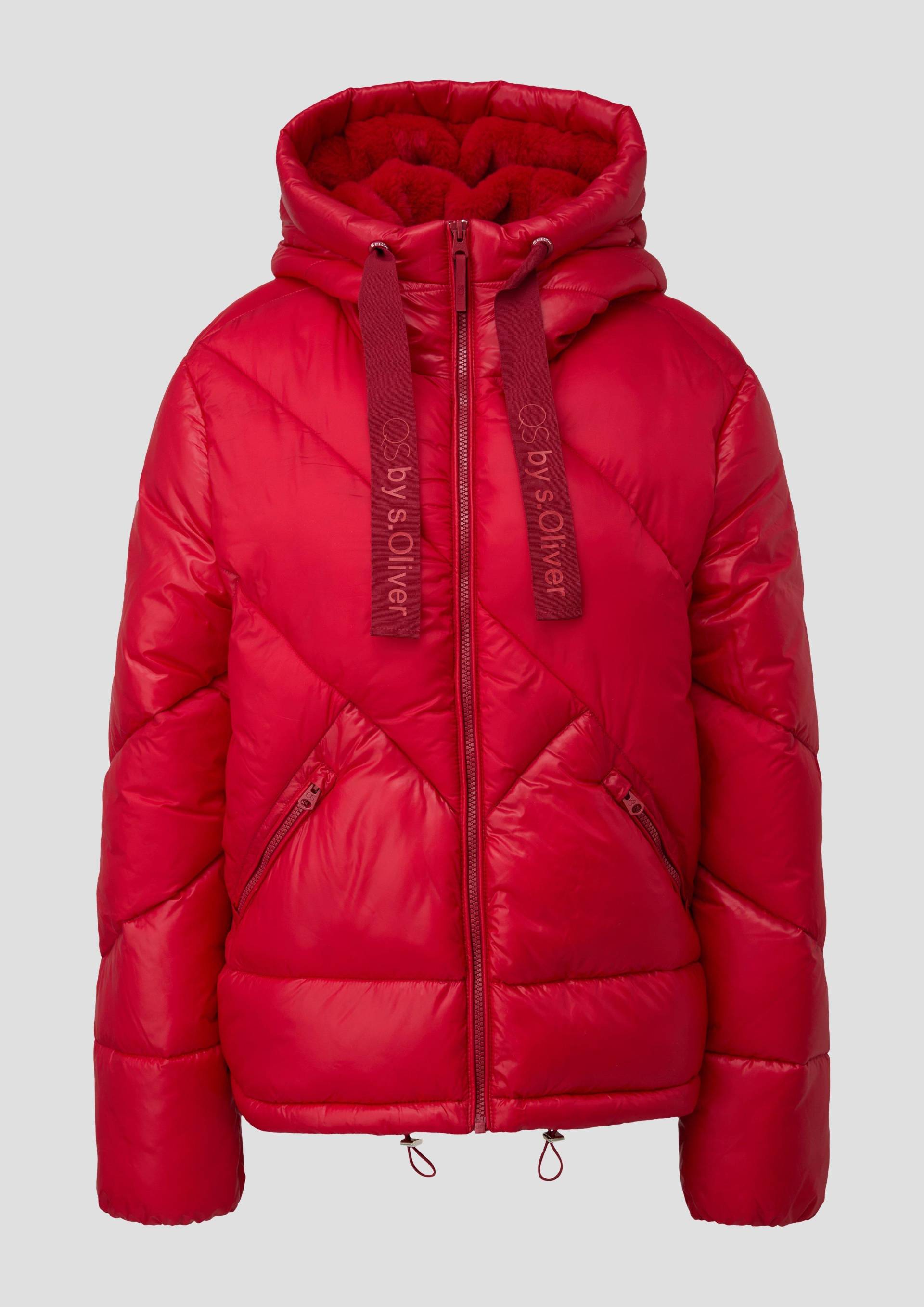 QS - Steppjacke im Fabricmix, Damen, rot von QS