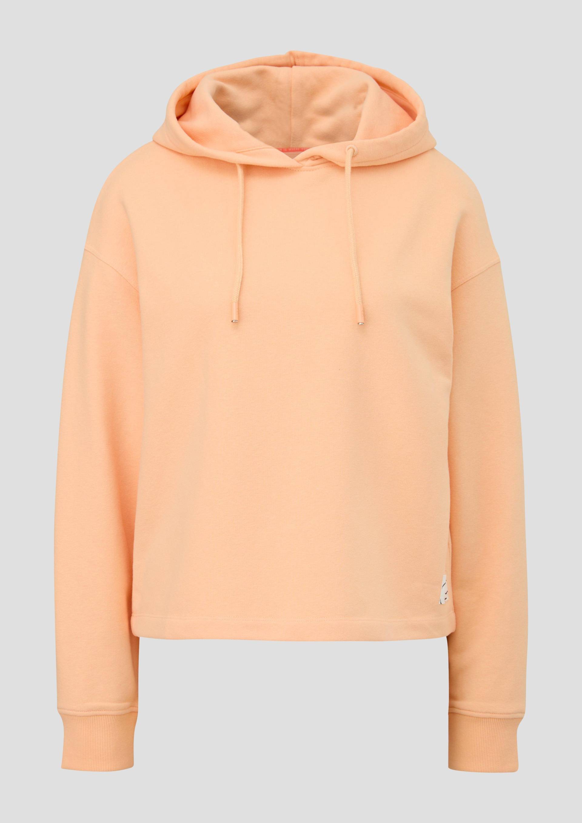 QS - Sweatshirt aus Baumwollmix, Damen, Orange von QS