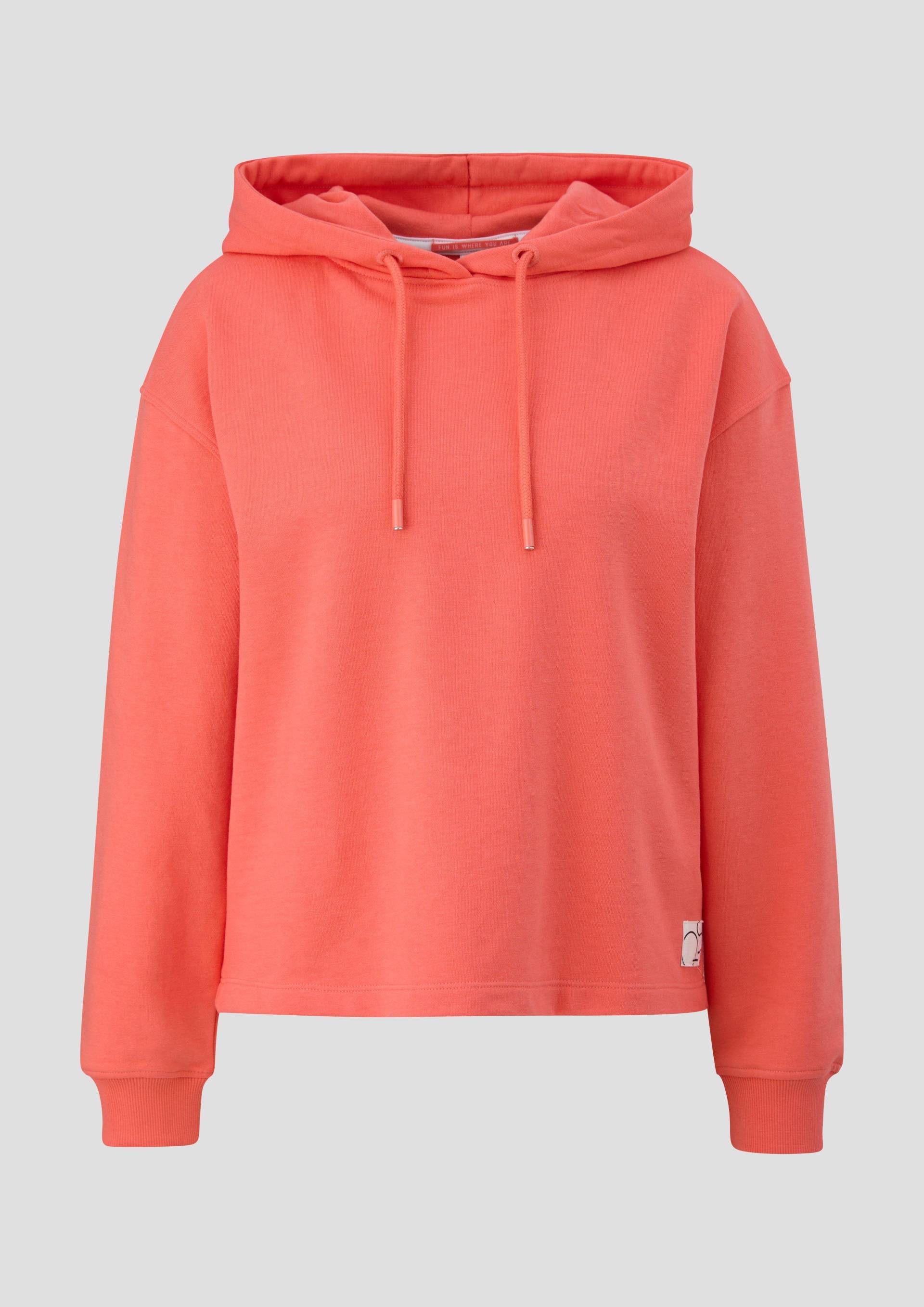 QS - Sweatshirt aus Baumwollmix, Damen, Orange von QS