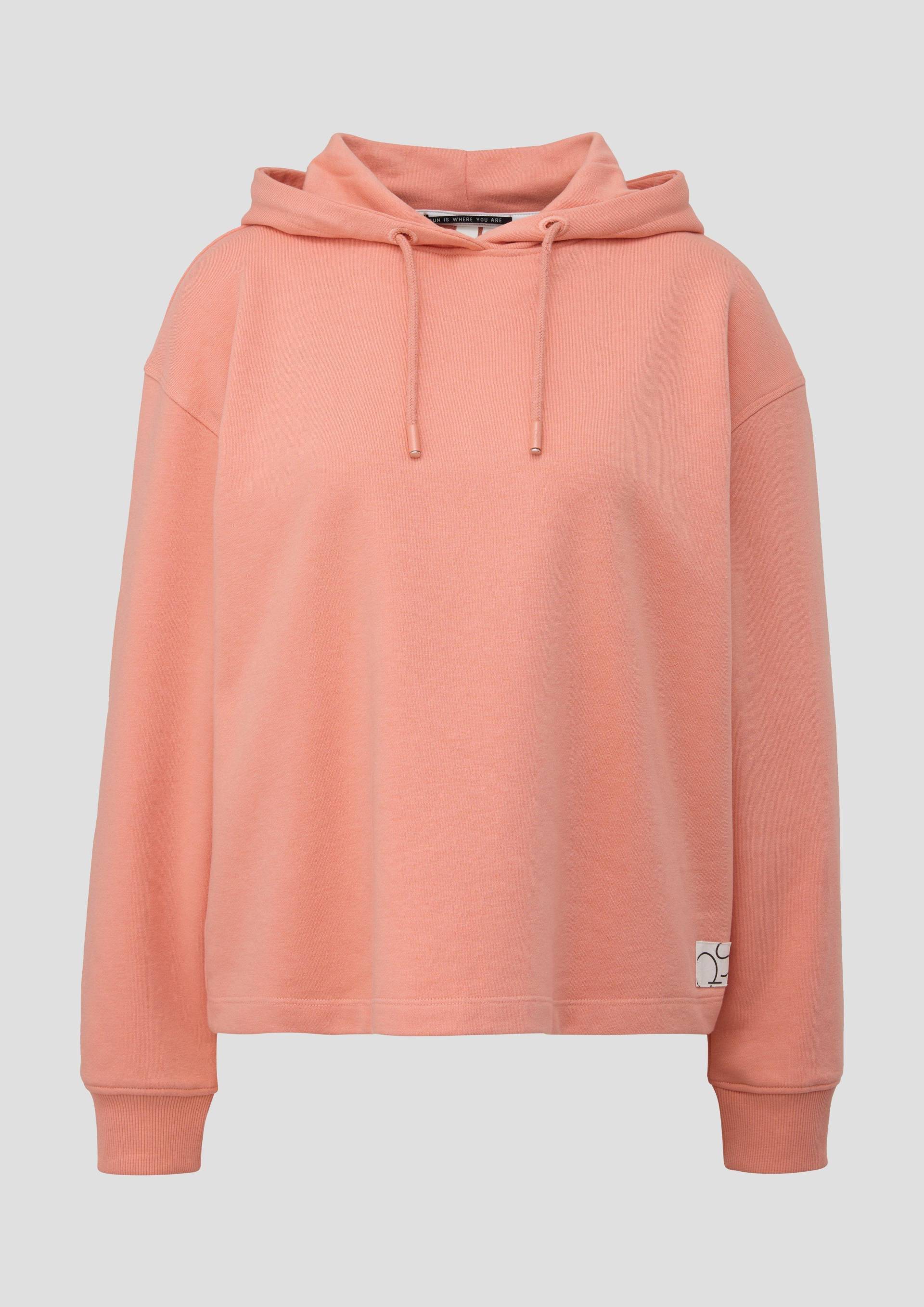 QS - Sweatshirt mit Kapuze, Damen, Orange von QS