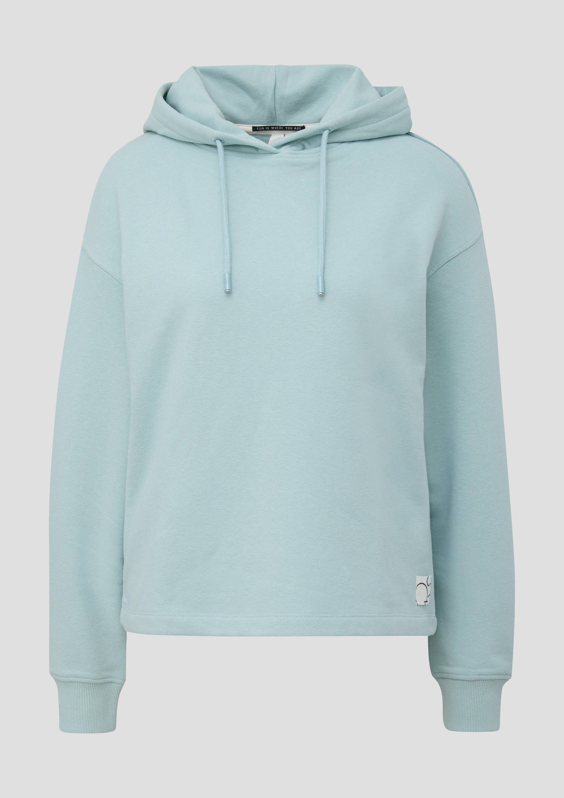 QS - Sweatshirt mit Kapuze, Damen, türkis von QS