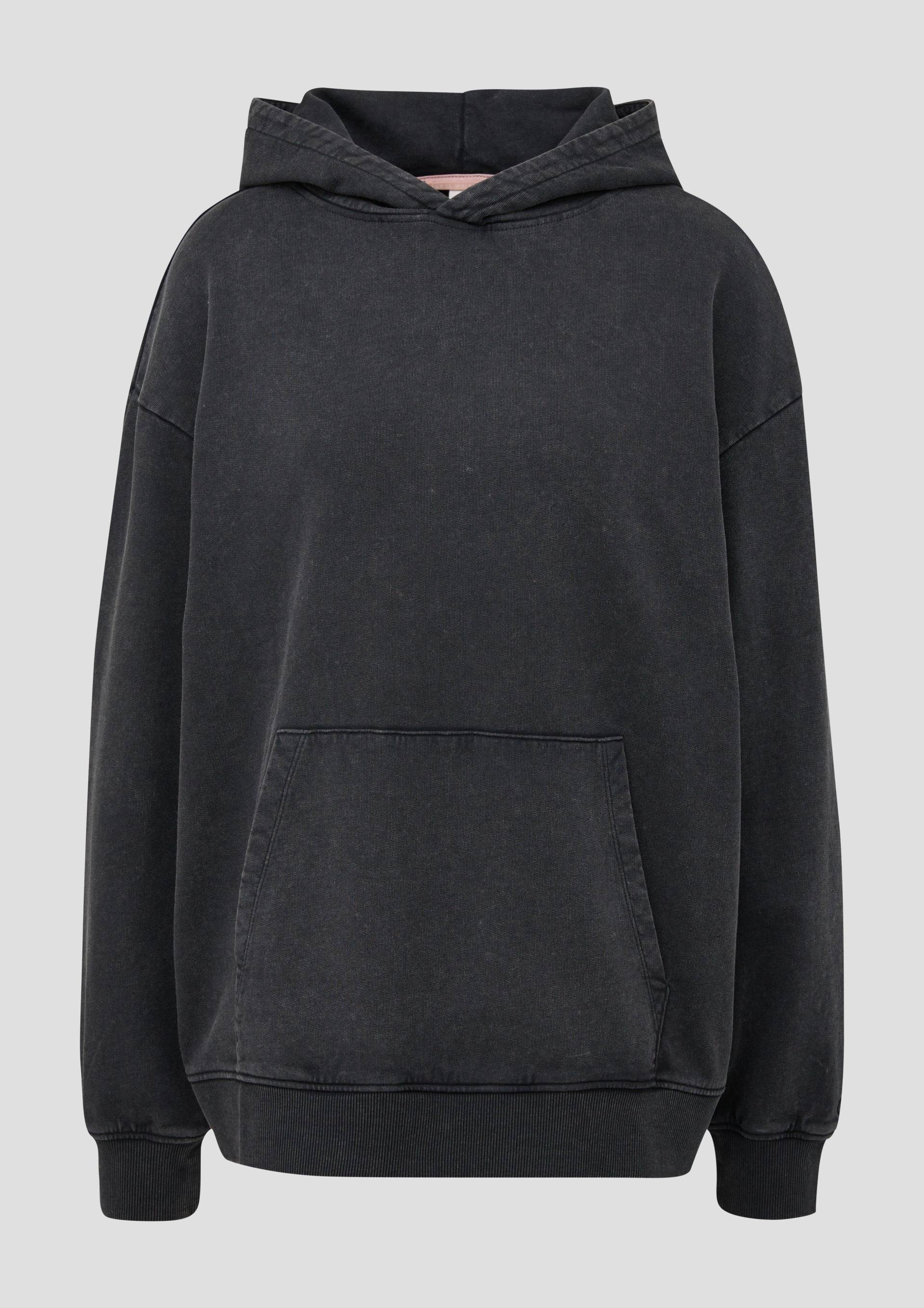 QS - Sweatshirt mit Waschung, Damen, schwarz von QS
