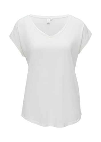 Locker geschnittenes T-Shirt im Modalmix Ecru XXL Locker geschnittenes T-Shirt im Modalmix Ecru XXL von QS