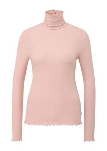 Q/S by s.Oliver Langarmshirt mit Stehkragen und Rippstruktur von QS