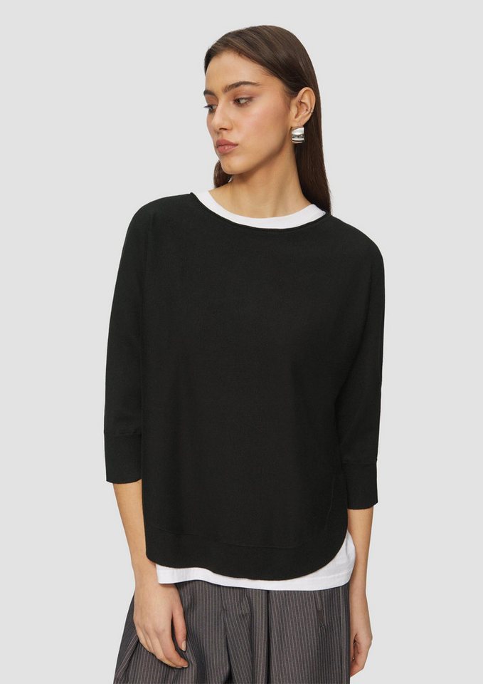 QS 3/4 Arm-Pullover Strickpullover (1-tlg) von QS