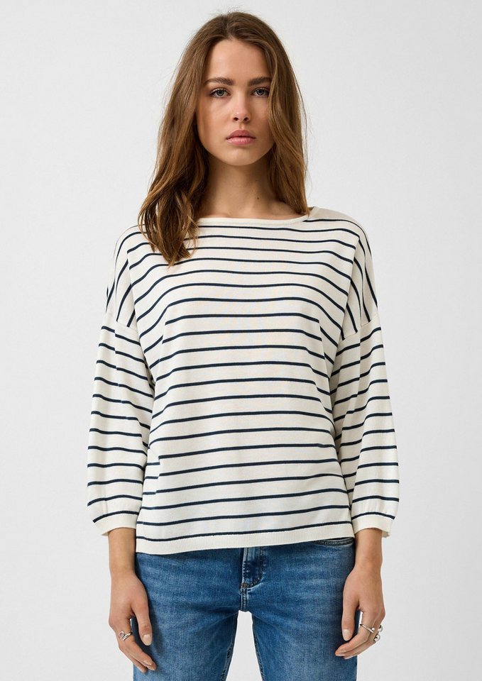 QS 3/4 Arm-Pullover Strickpullover Leichter Strickpullover aus Viskosemix von QS