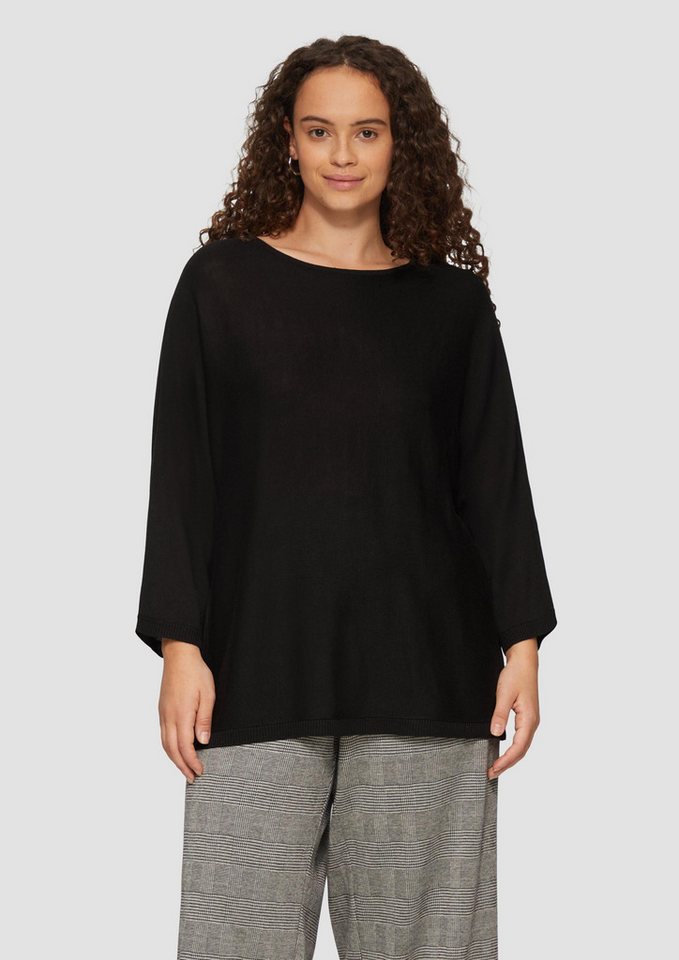 QS 3/4 Arm-Pullover Strickpullover Strickpullover mit Fledermausarm (1-tlg) von QS
