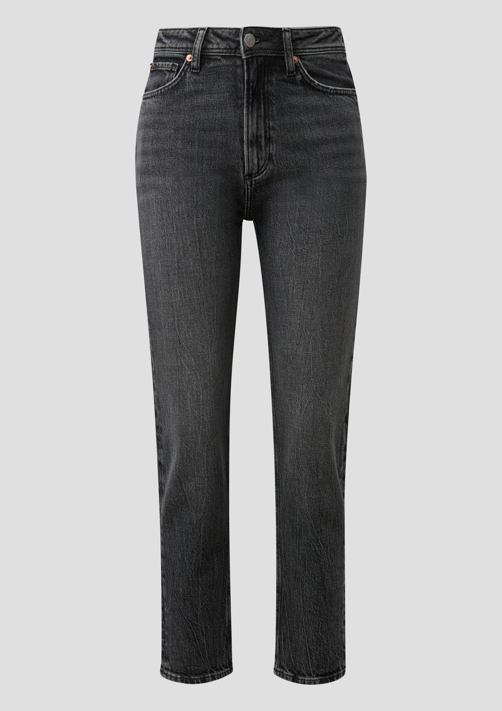 QS - Ankle-Jeans Tizie / Slim Fit / High Rise / Tapered Leg, Damen, grau QS - Ankle-Jeans Tizie / Slim Fit / High Rise / Tapered Leg, Damen, grau von QS