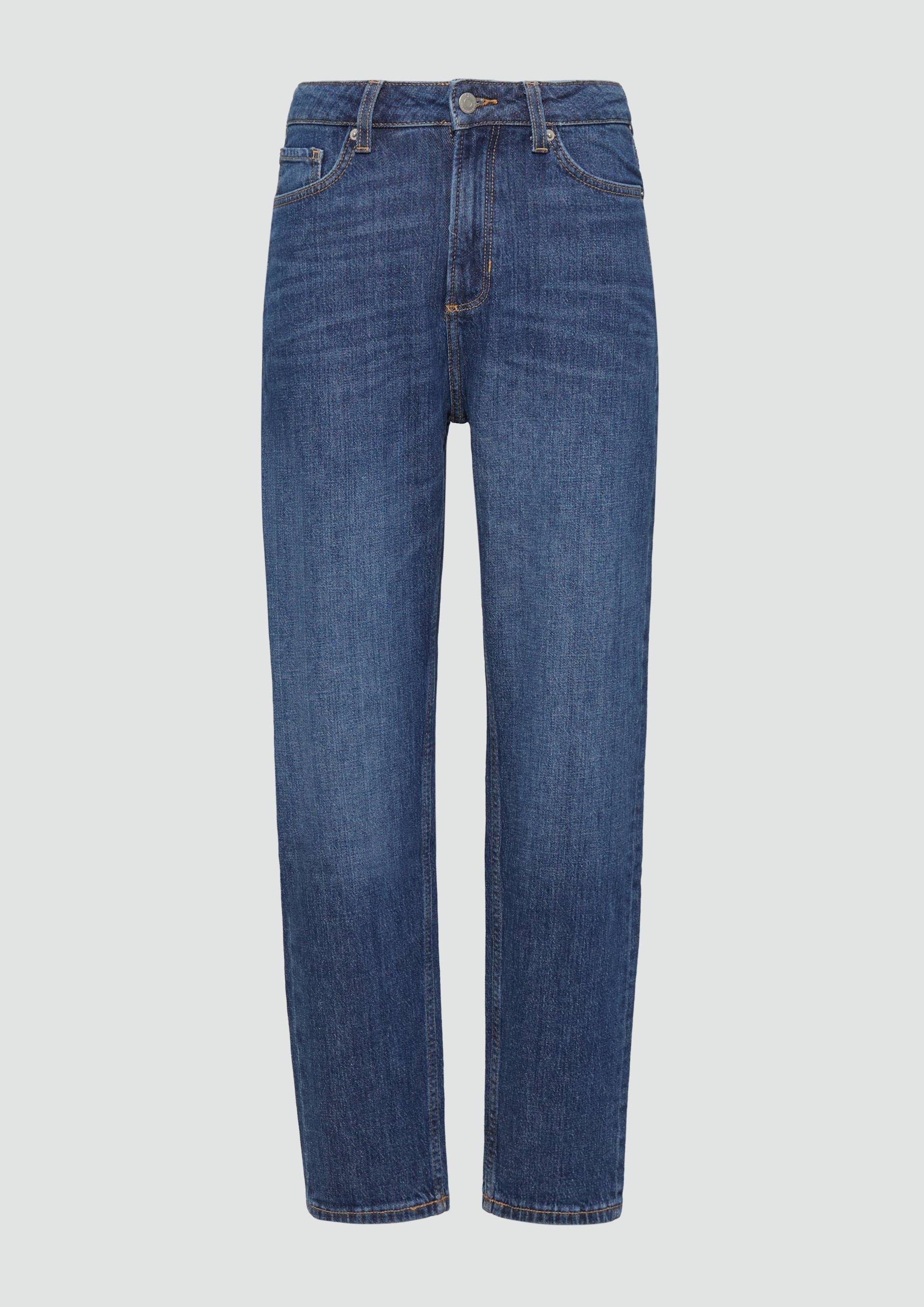 QS - Jeans Tizie / Slim Fit / High Rise / Tapered Leg / Inch Sizes, Damen, blau von QS