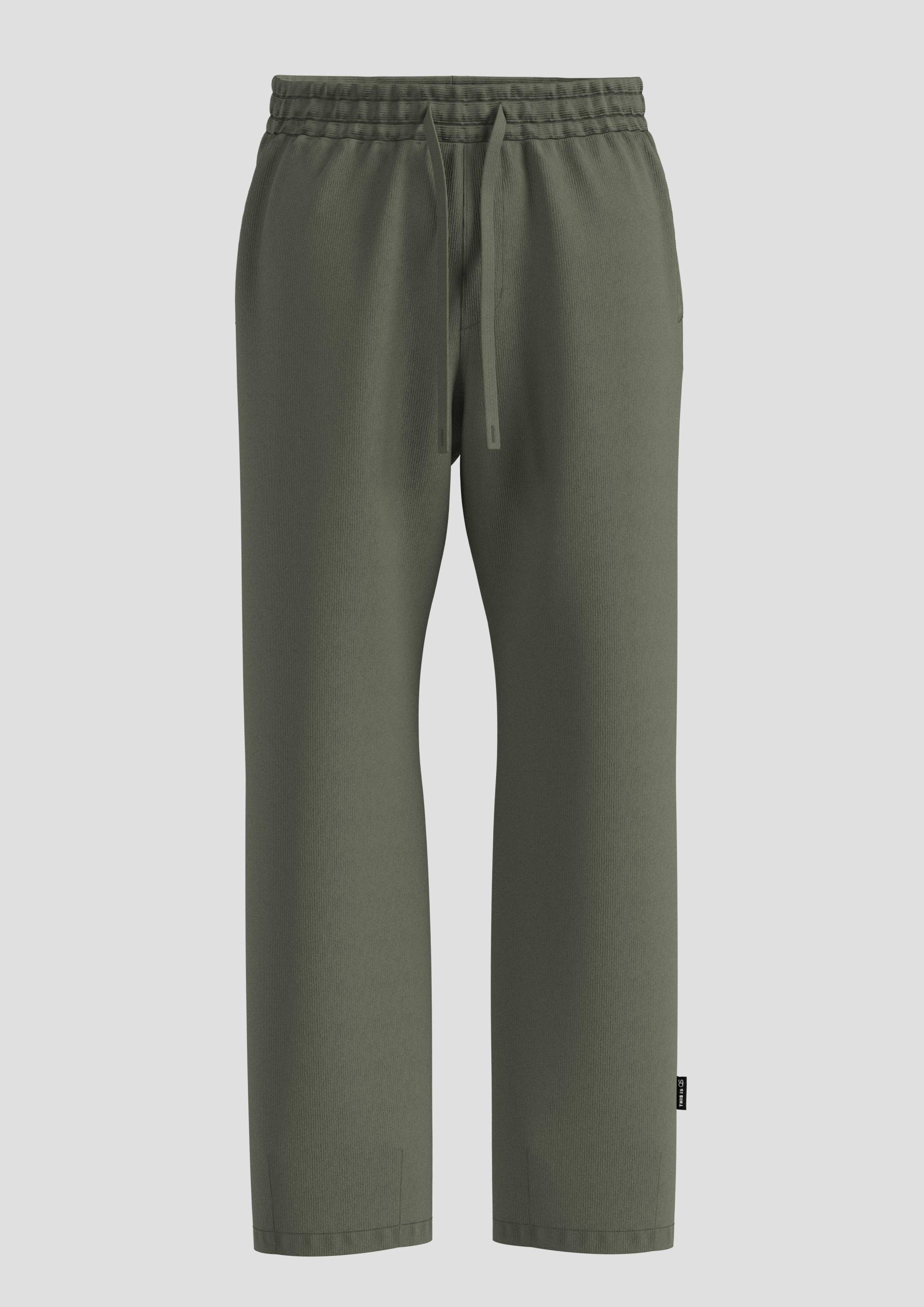QS - Jogpants aus Cord, Herren, Grün von QS