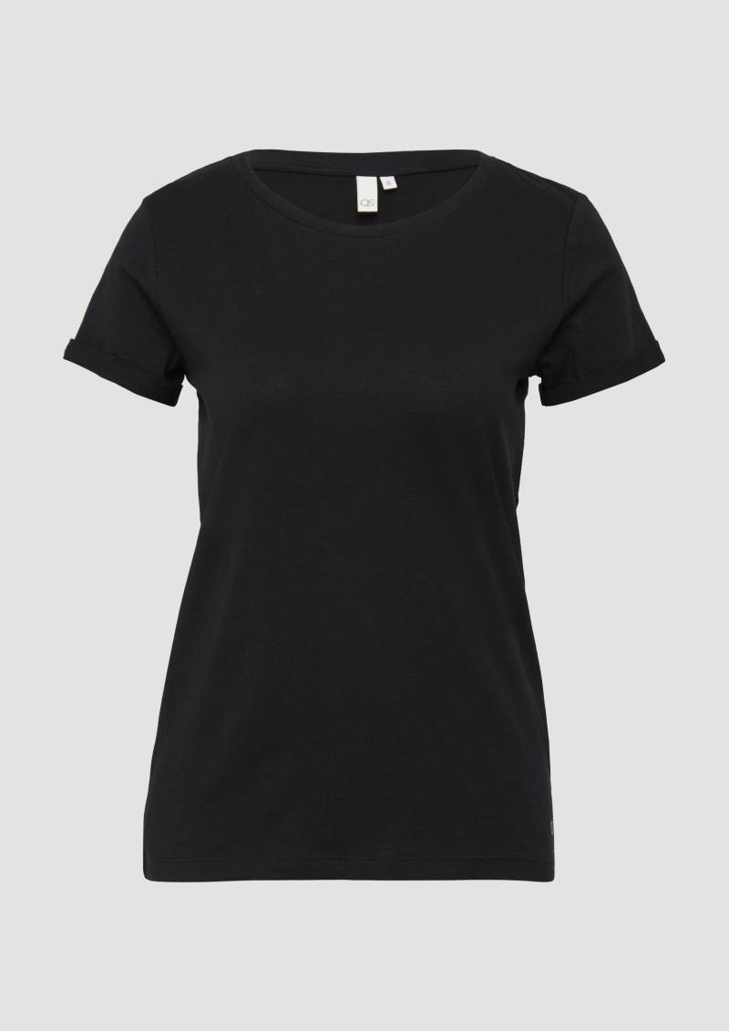 QS - Jerseyshirt mit Crew Neck, Damen, schwarz QS - Jerseyshirt mit Crew Neck, Damen, schwarz von QS
