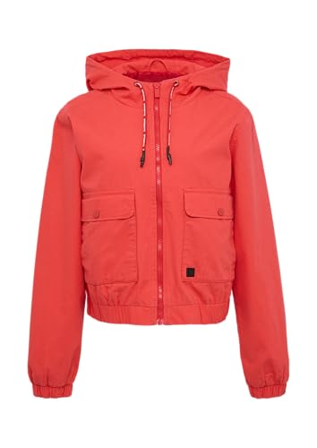 QS Blouson aus Baumwolle mit Kapuze rot XL von QS