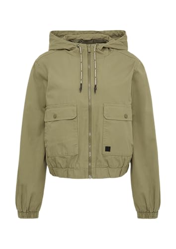 QS Blouson aus Baumwolle mit Kapuze tannengrün L von QS