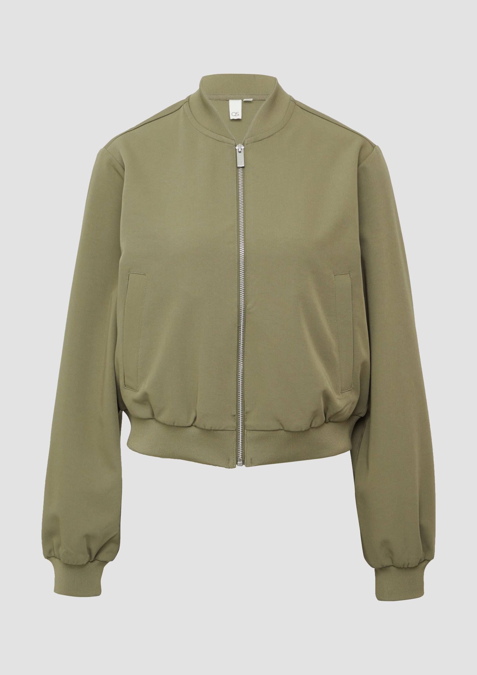 QS - Blouson mit Stehkragen, Damen, Grün QS - Blouson mit Stehkragen, Damen, Grün von QS