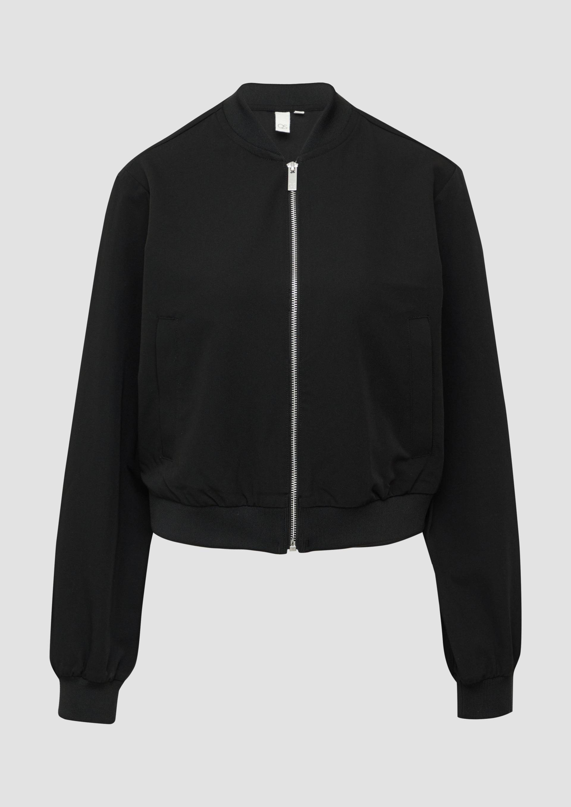 QS - Blouson mit Stehkragen, Damen, schwarz von QS