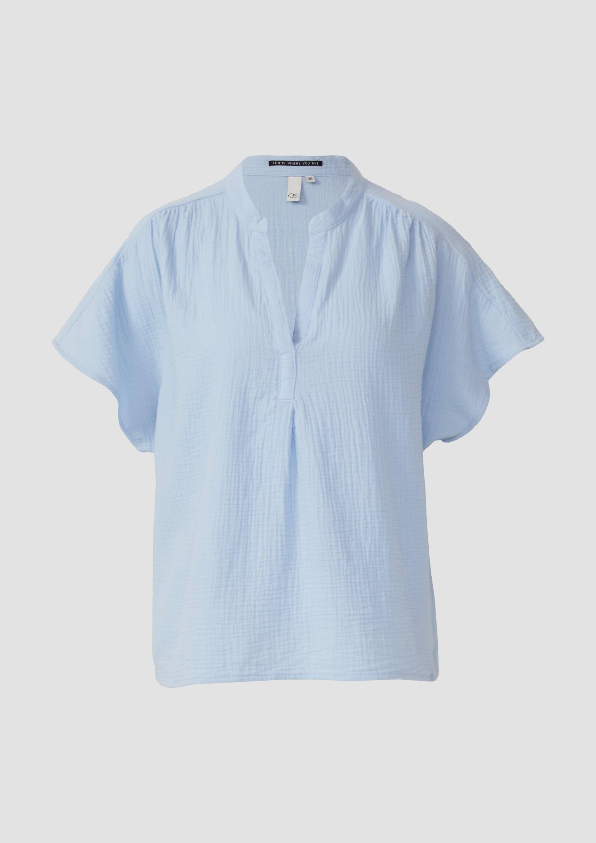 QS - Bluse aus Musselin, Damen, blau QS - Bluse aus Musselin, Damen, blau von QS