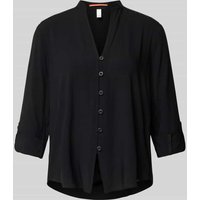 QS Bluse mit 3/4-Arm in Black, Größe 36 von QS