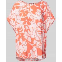 QS Blusenshirt mit Allover-Print Modell 'Big FLW' in Rosa, Größe 38 von QS