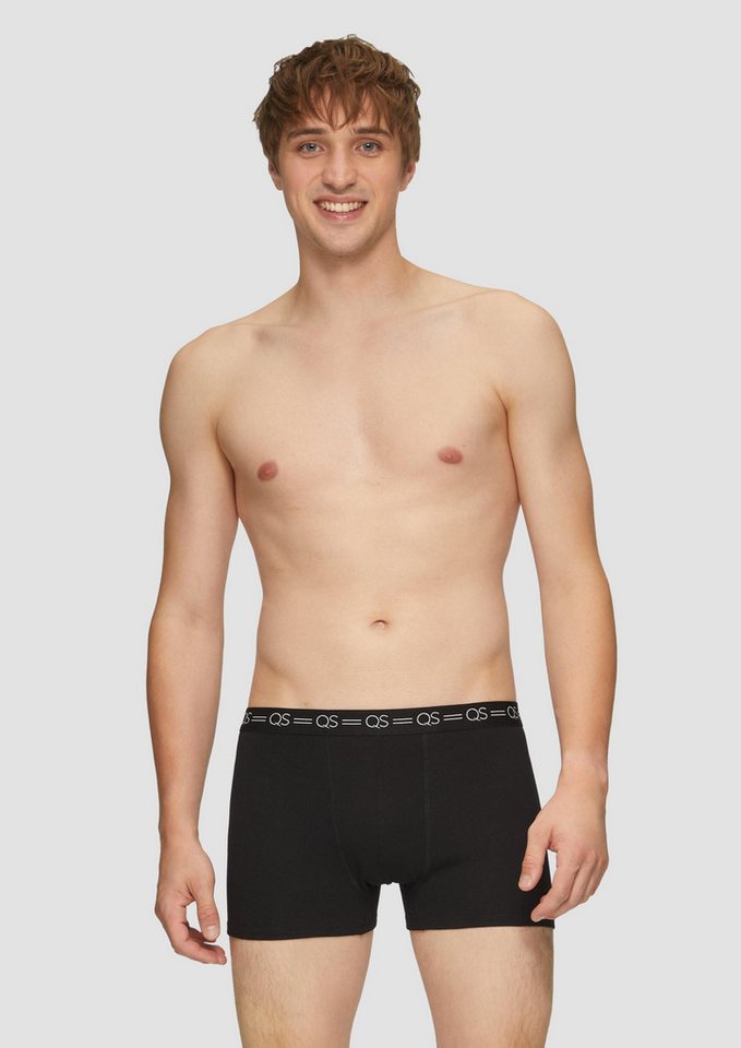QS Boxershorts Boxershort 3er-Set Boxershorts aus Jersey (1-St) von QS