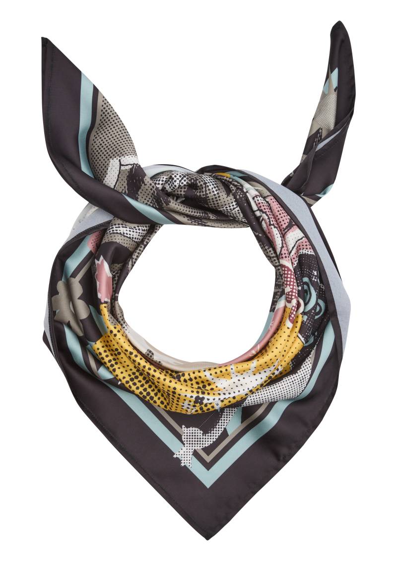 QS - Bunt gemustertes Satintuch, Damen, schwarz QS - Bunt gemustertes Satintuch, Damen, schwarz von QS