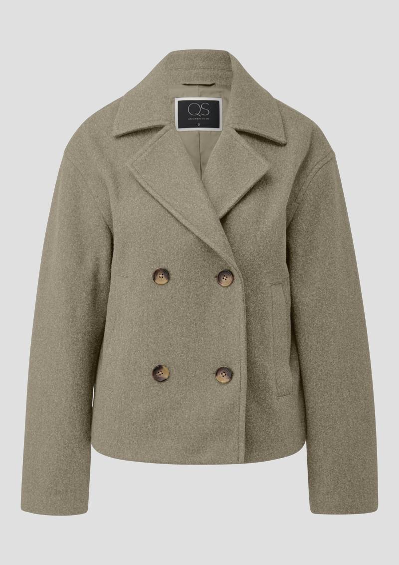 QS - Cabanjacke in Wolloptik, Damen, Grün QS - Cabanjacke in Wolloptik, Damen, Grün von QS