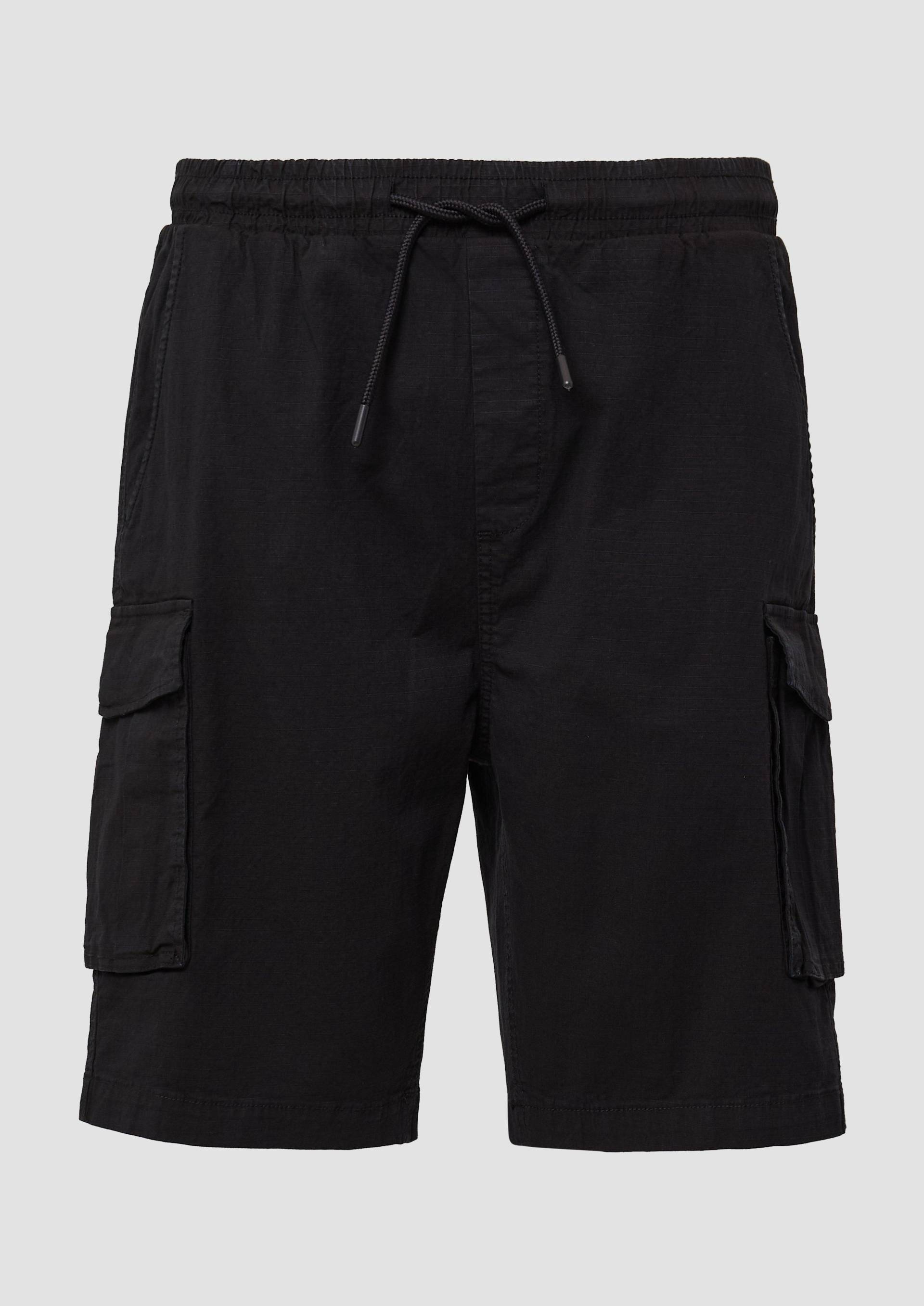 QS - Cargo-Short aus strukturierter Ware, Herren, schwarz QS - Cargo-Short aus strukturierter Ware, Herren, schwarz von QS