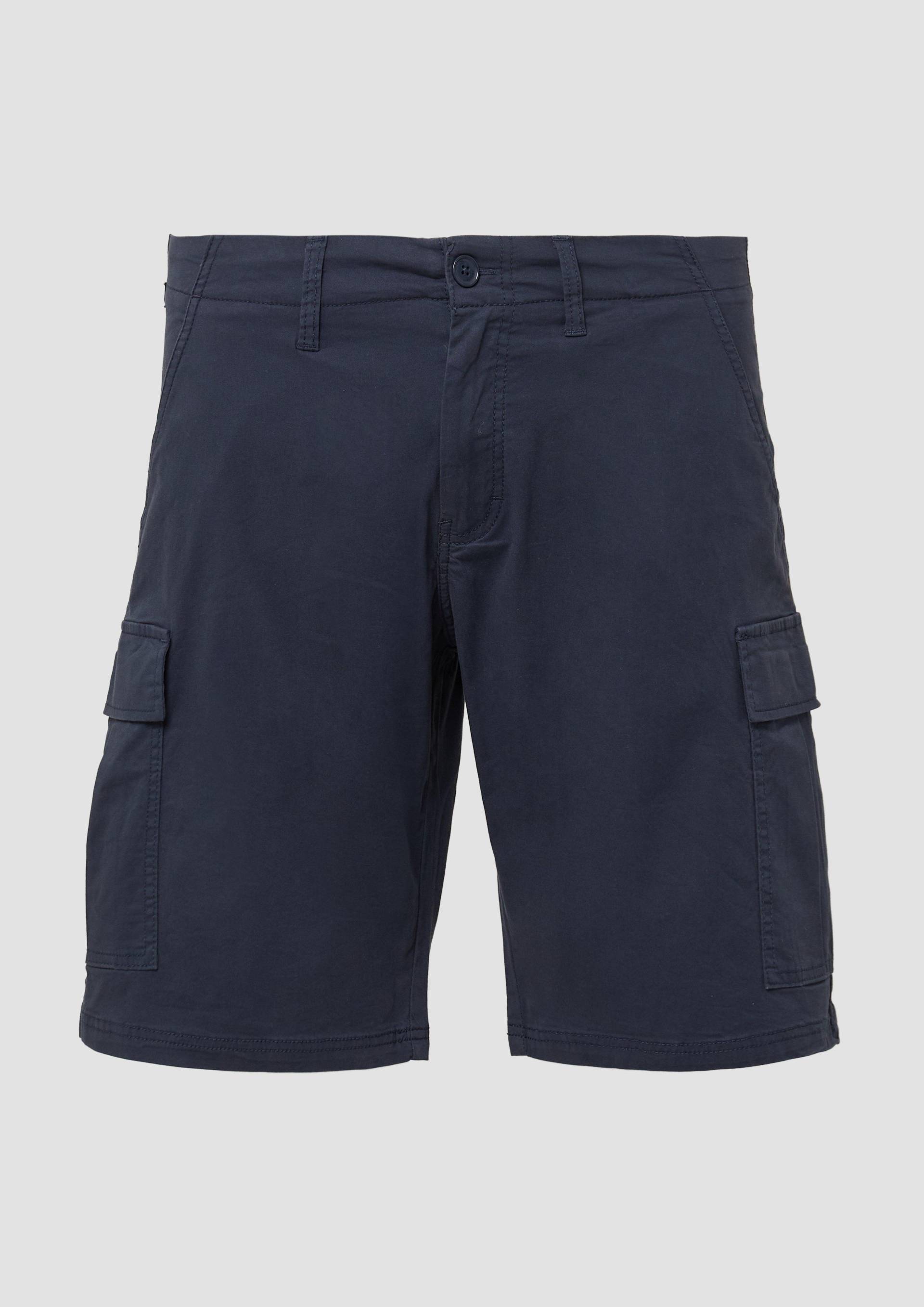 QS - Cargo-Shorts aus Baumwollstretch, Herren, blau QS - Cargo-Shorts aus Baumwollstretch, Herren, blau von QS