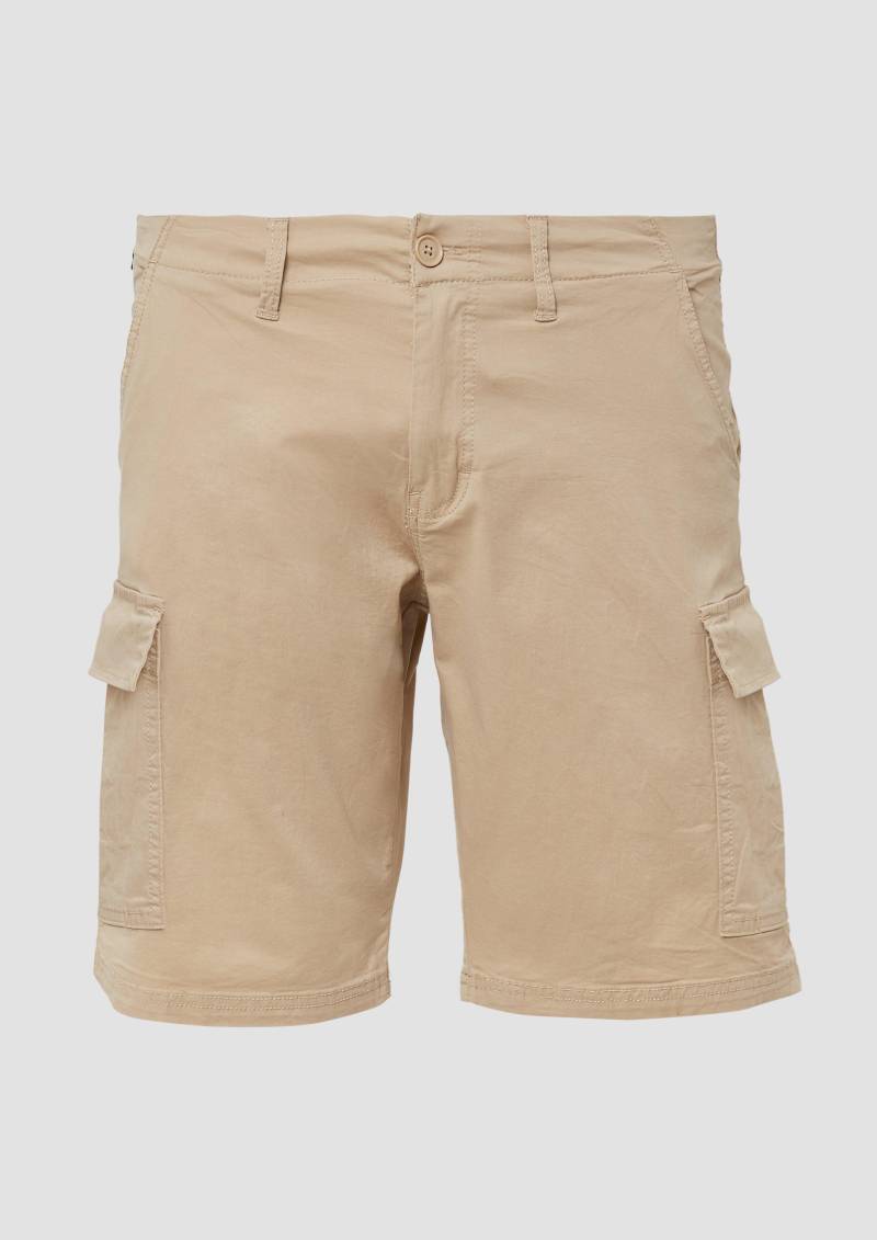 QS - Cargo-Shorts aus Baumwollstretch, Herren, braun von QS