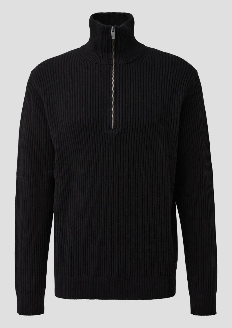 QS - Troyer mit Kaschmir, Herren, schwarz von QS