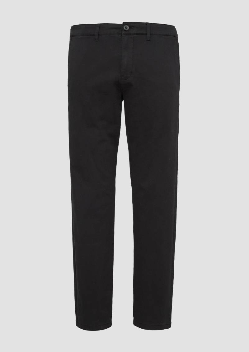 QS - Chino aus Baumwollstretch, Herren, schwarz von QS