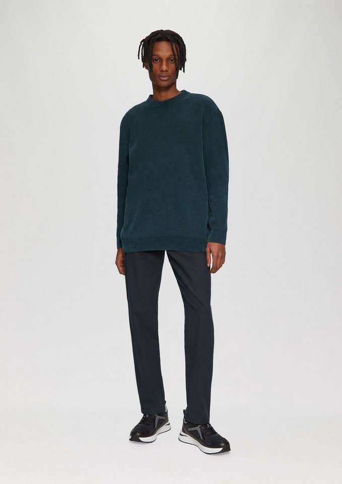 QS Chinos Hose RICK Fein karierte Hose aus Baumwolle von QS