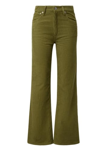 QS Cordhose mit weitem Bein grün 34/30 von QS