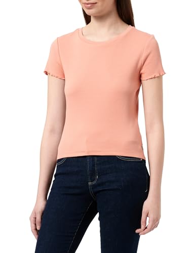QS Damen 2141204 T-Shirt, Orange, Small von QS