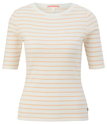 QS Damen 2144068 T-Shirt mit Rippstruktur, 21G2, XX-Large von QS