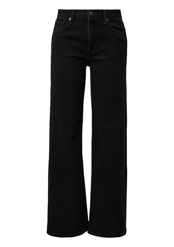 QS Damen 2163062 Jeans Hose, Catie Wide Leg, 99Z2, 44W x 32L von QS