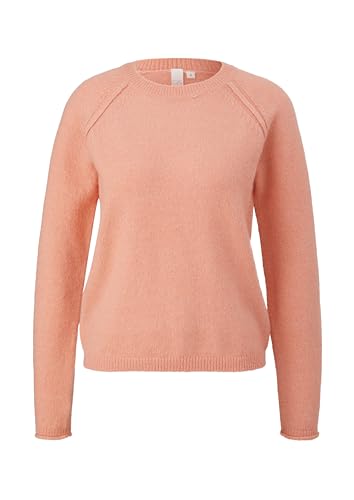 QS Damen Pullover Orange Langarm Crew Neck Regular Fit Herbst/Winter von QS