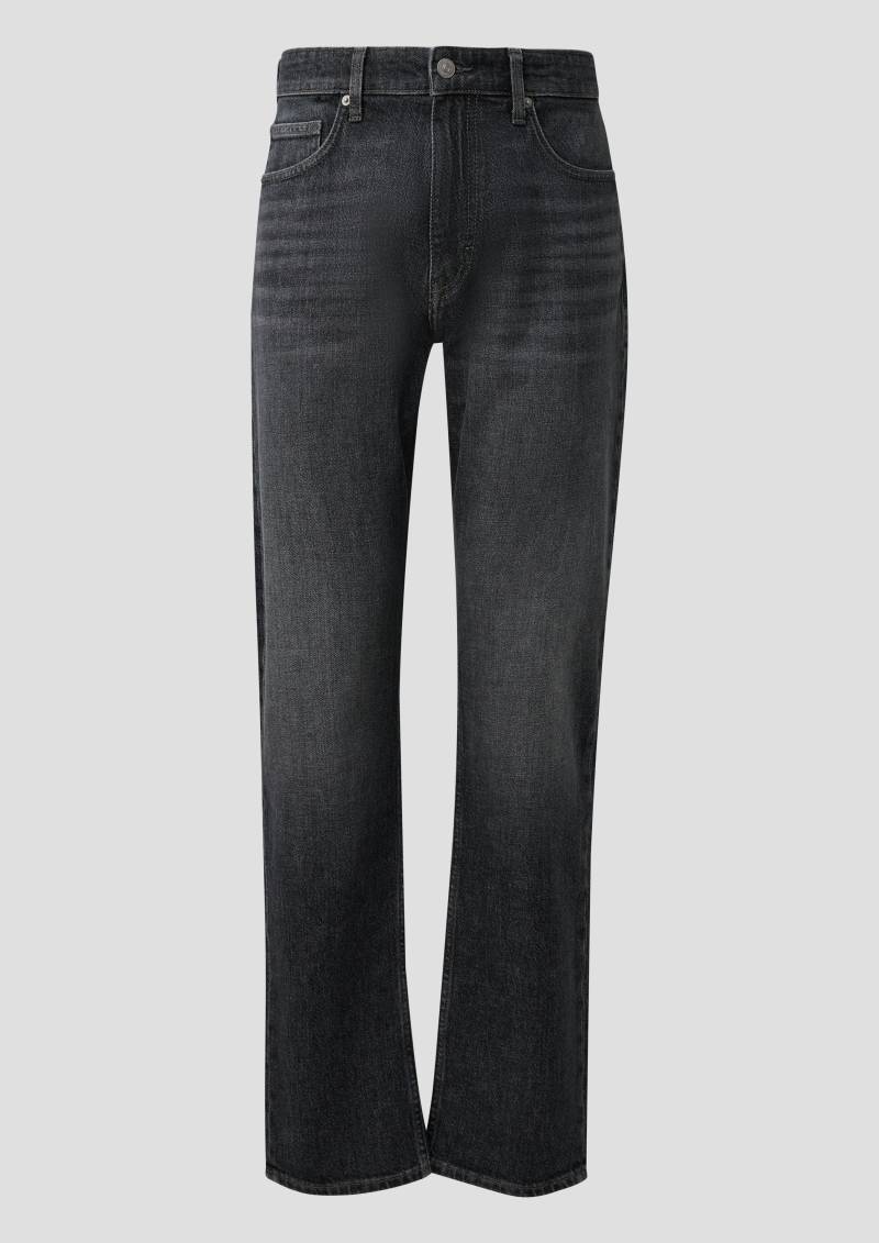 QS - Denim Pete/ Regular Fit / Mid Rise / Straight Leg, Herren, grau von QS