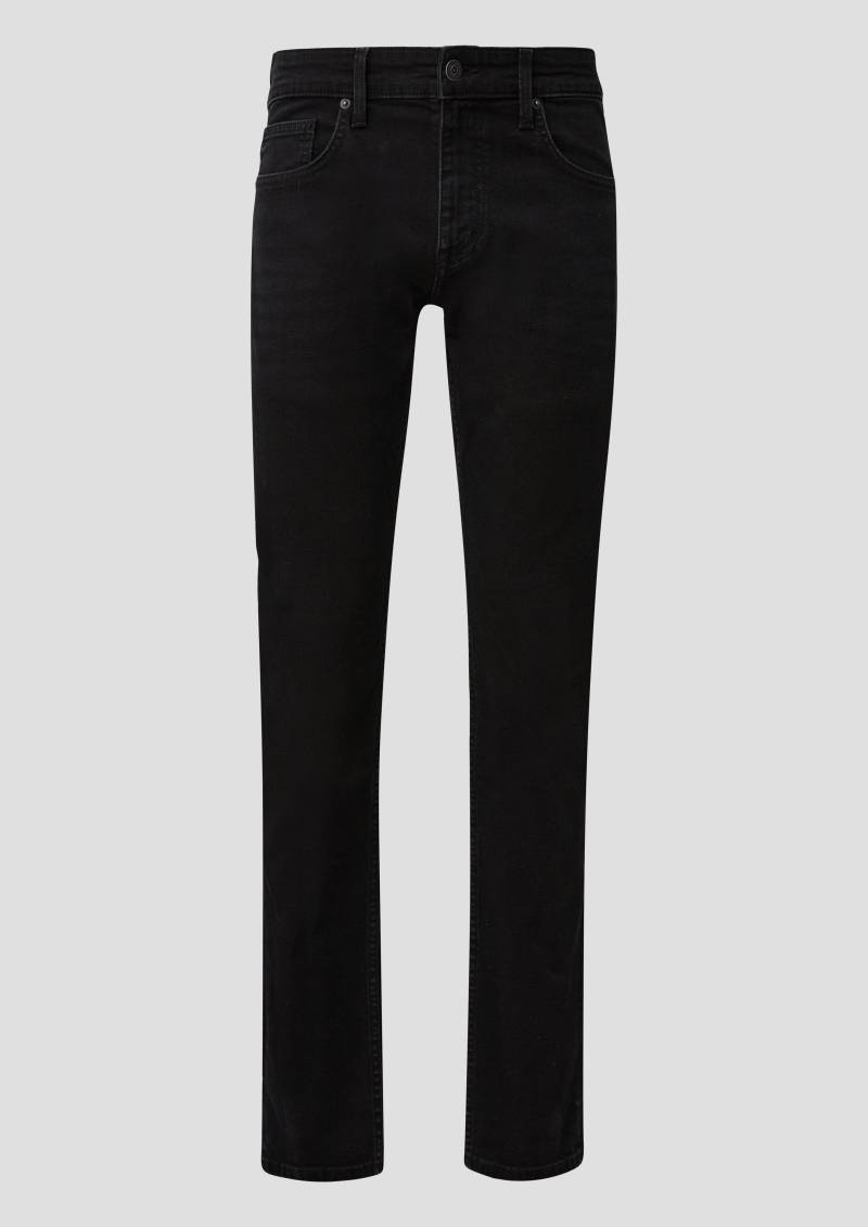 QS - Denim Pete/ Regular Fit / Mid Rise / Straight Leg, Herren, schwarz von QS