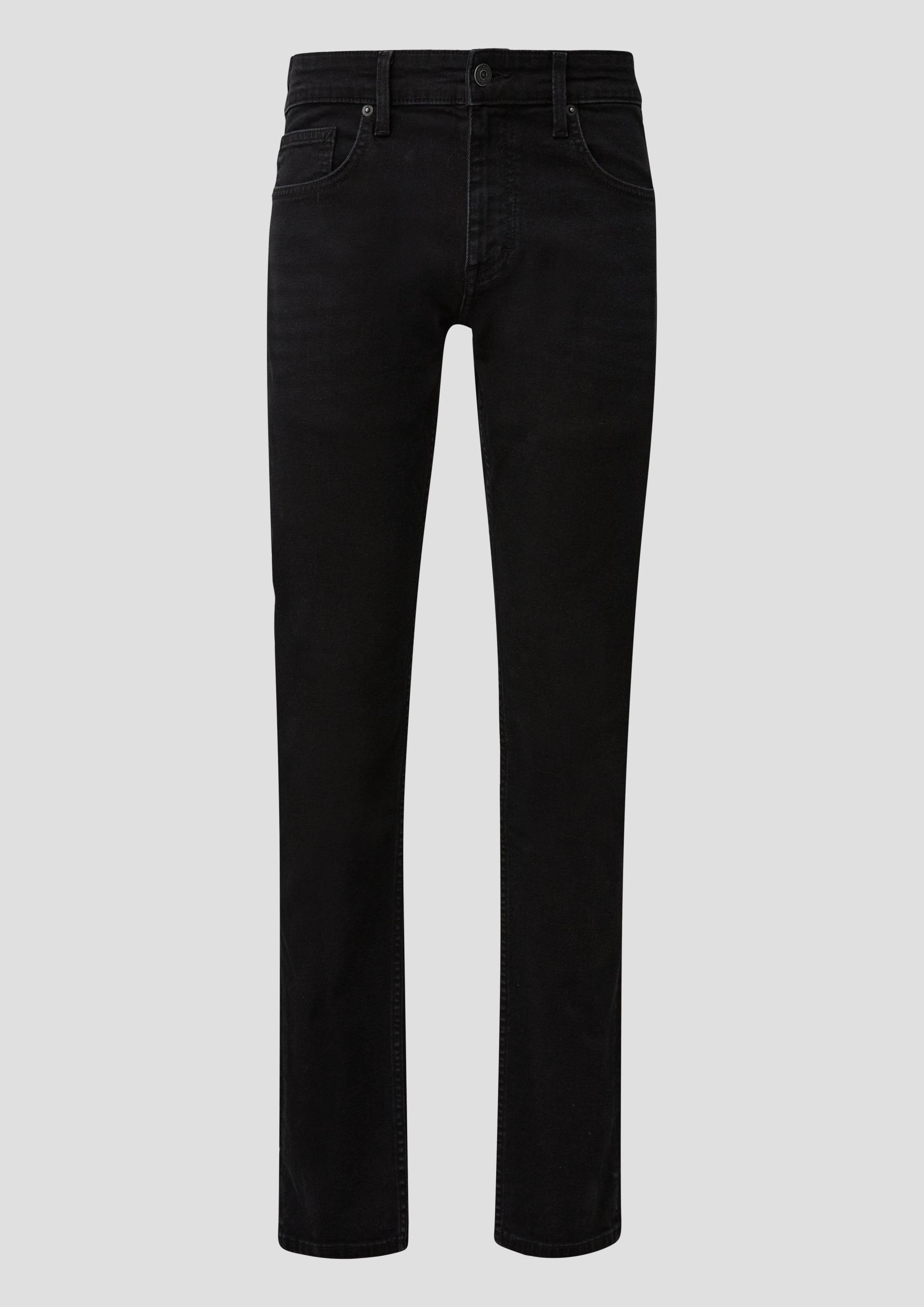 QS - Denim Pete/ Regular Fit / Mid Rise / Straight Leg, Herren, schwarz von QS