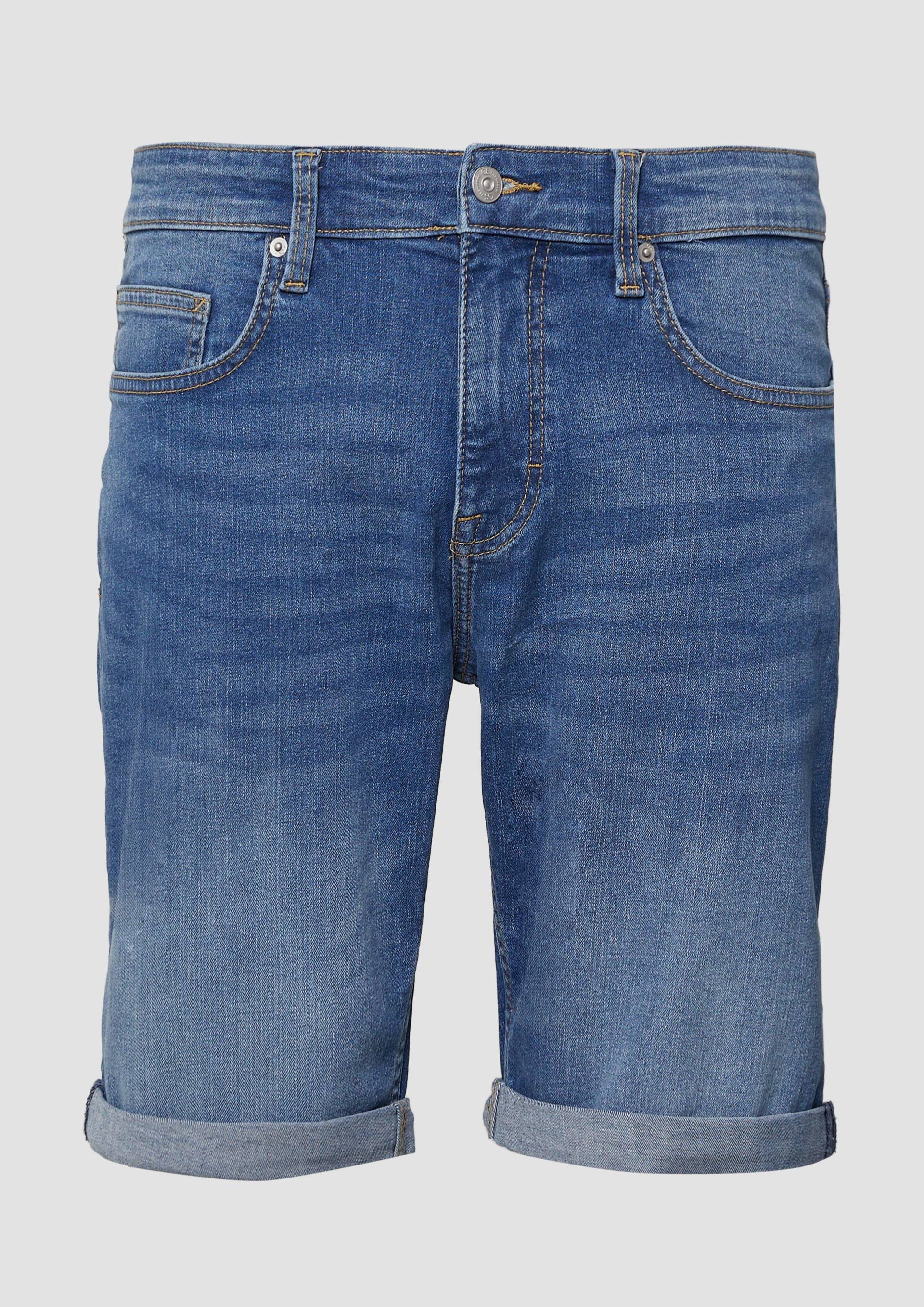 QS - Jeans-Shorts John / Regular Fit / Mid Rise, Herren, blau QS - Jeans-Shorts John / Regular Fit / Mid Rise, Herren, blau von QS